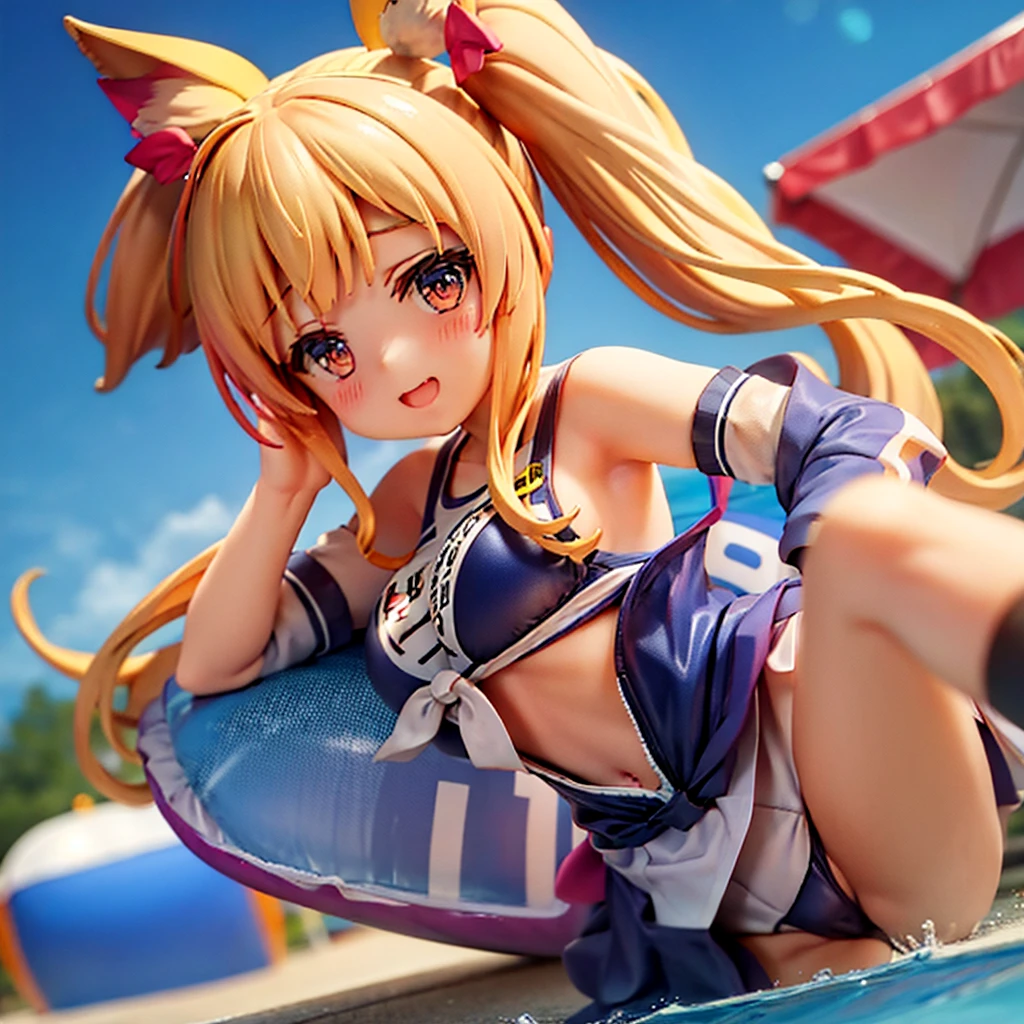 Uma Musume Blonde School Swimsuit Cute Girl