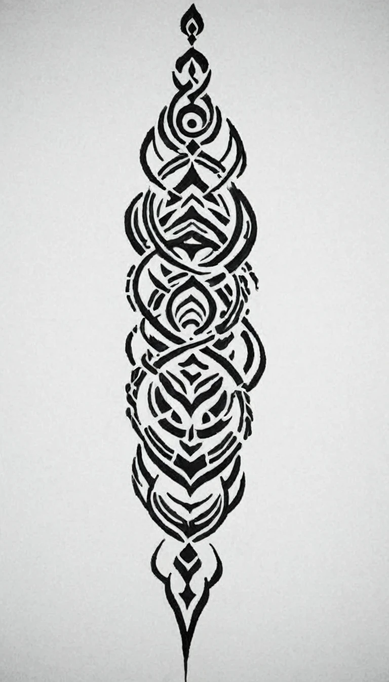 tribal tattoo, minimalist
