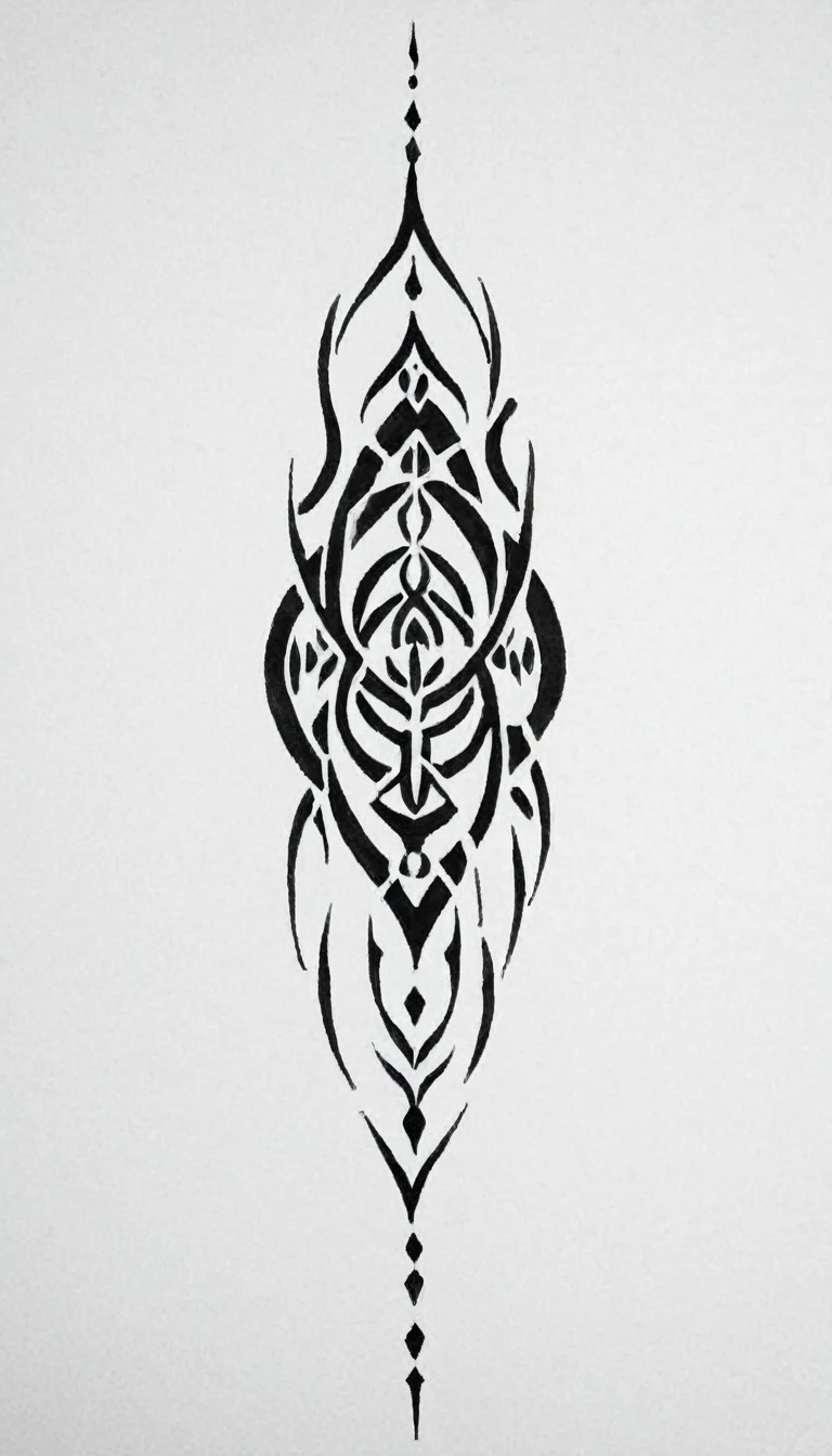 tribal tattoo, minimalist