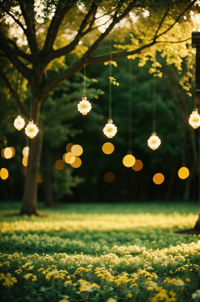 (flooring) (flowers trees ) back light Bokeh Blur Digital Background