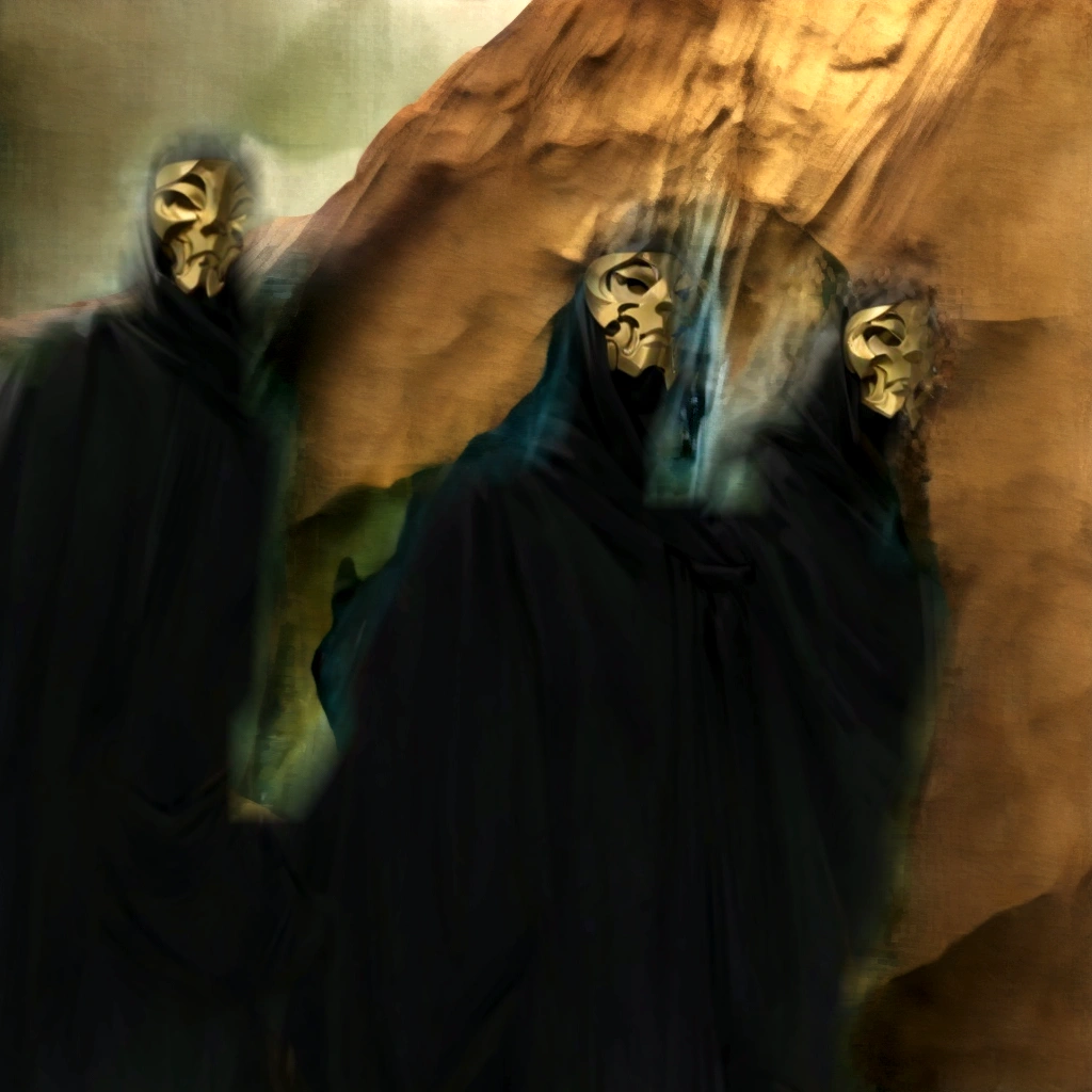 secret cave, torchs light
