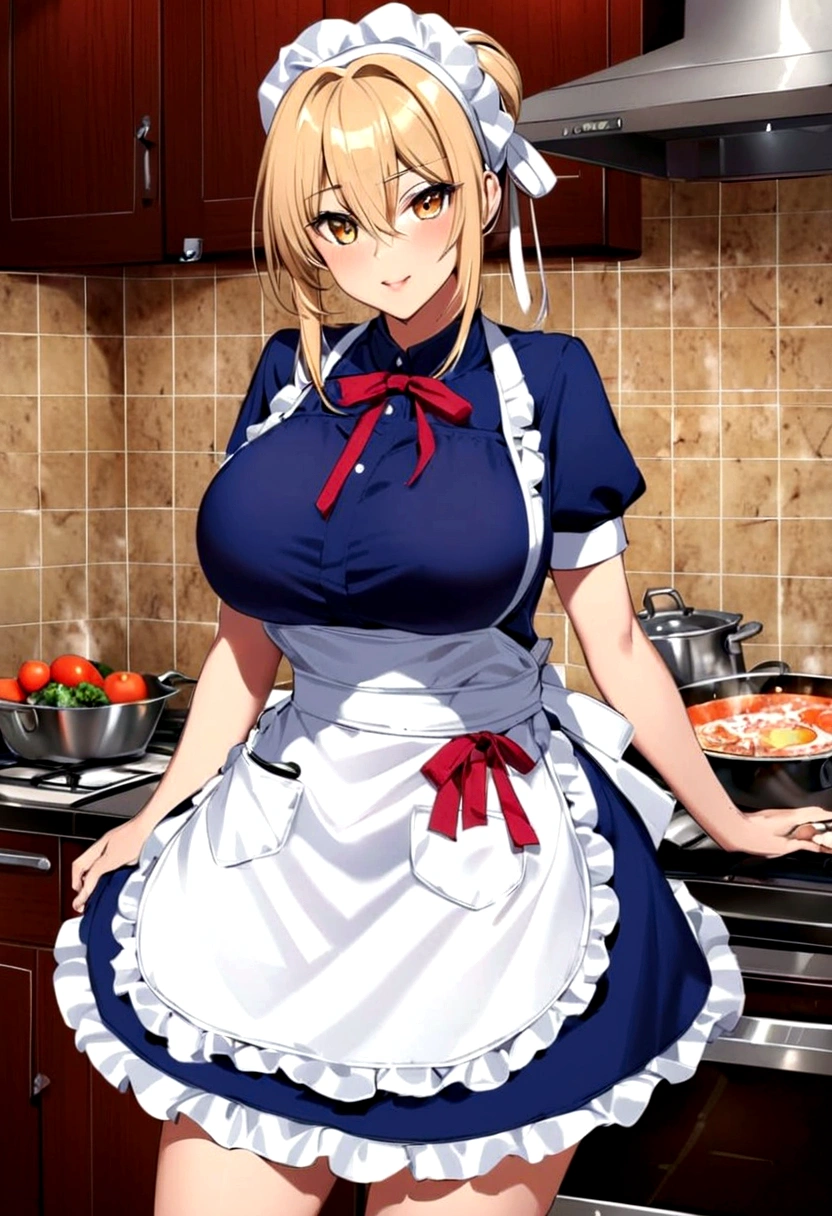 best quality Saber big breasts cook cum semen apron