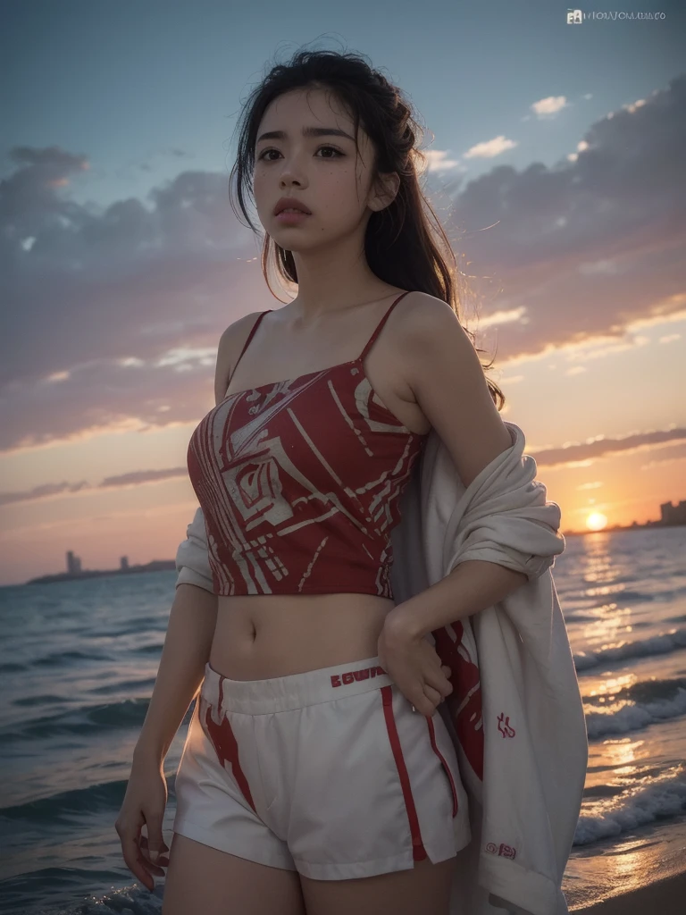 (threesome:1.2), cute & girly \(idolmaster\), facial, (8k, RAW photo, best quality, masterpiece:1.2), ultra detailed, ultra high res, (realistic, photo realistic:1.2), high detail RAW color photo, professional photograph, depth of field, an extremely delicate and beautiful, extremely detailed, 8k wallpaper,  moist skin, art by Balcomb Greene, (art by David Alfaro Siqueiros:1.3),  photograph, shoulder-level shot of a Intellectual South-American Kiteboard Energy patterns, background is [Chicago|Fossil fuel power station], at Twilight, Neo, flat lighting, film grain, dslr, 800mm lens, behance HD