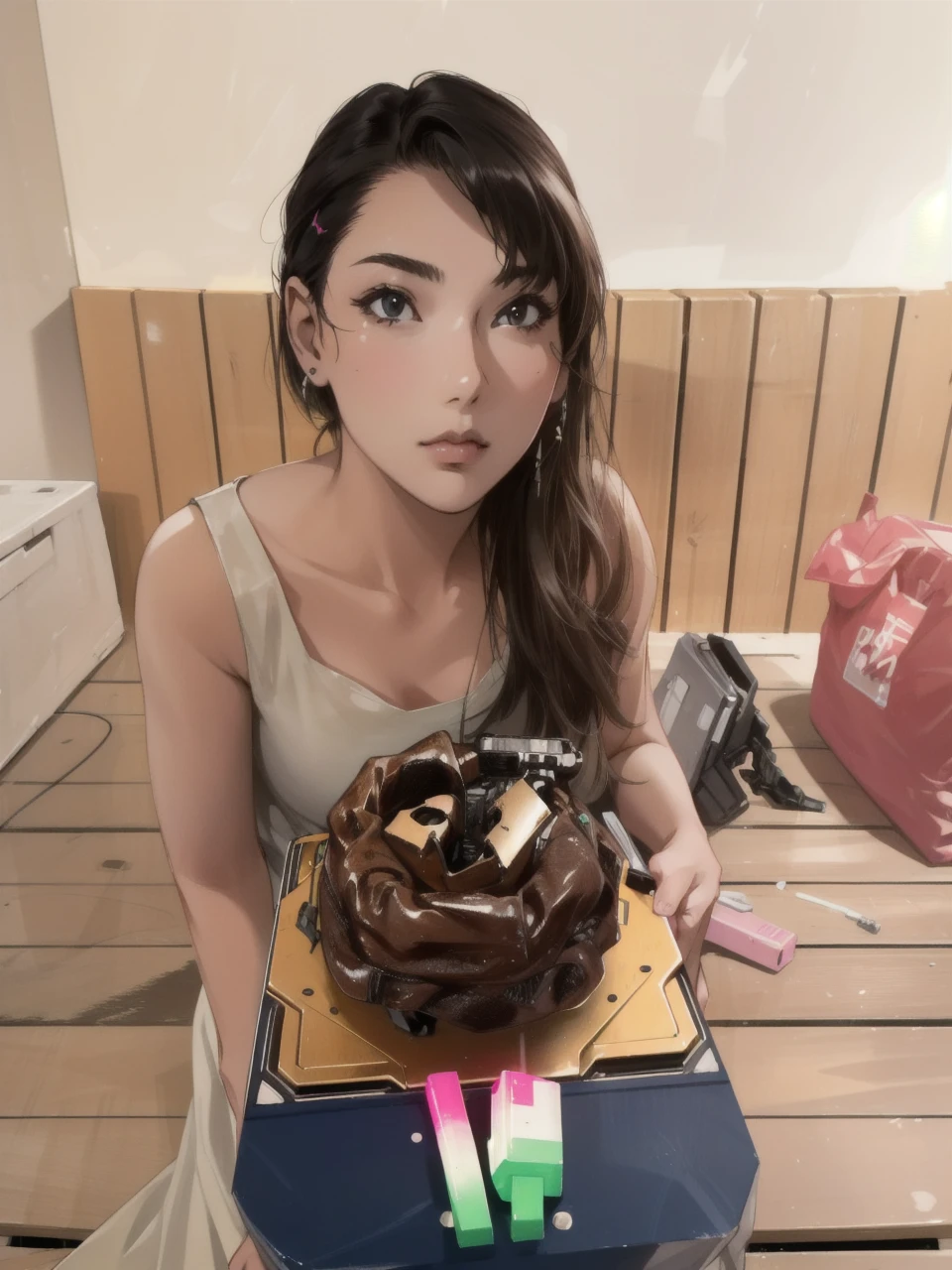 (absurdres, highres, ultra detailed),highres, 1girl,full body, PerfectNwsjMajic, cyberpunk