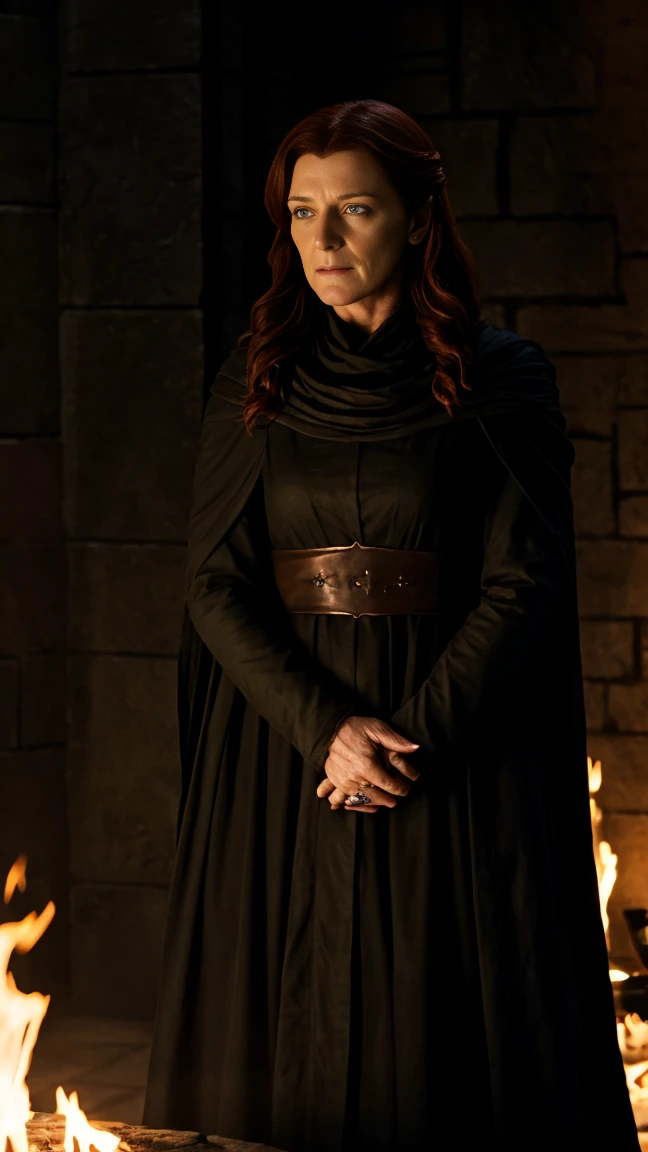 Catelyn stark as a nazgul, she is engulfed by dark magic.