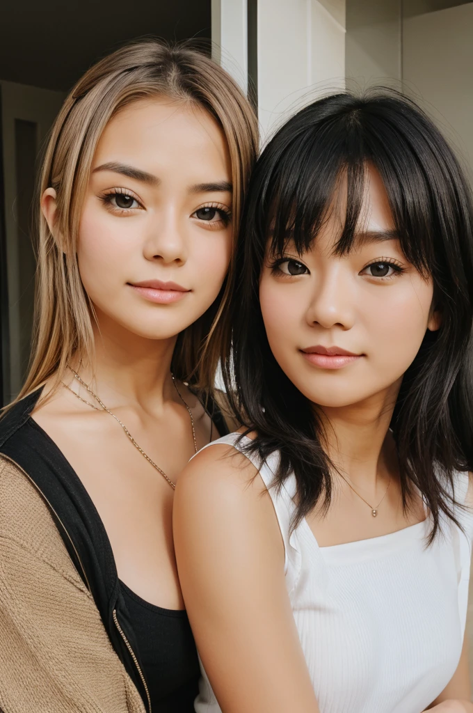 Create a image with my girlfriend aside