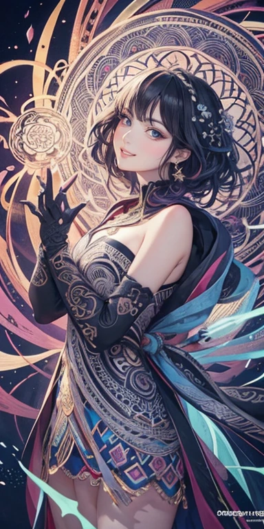 Official Art, unity 8k wallpaper, Super detailed, beautifully、aesthetic, masterpiece, Highest quality, Chinese style, (zenTangle, Mandala, Tangle, enTangle), Flower Ecstasy, One girl, Very detailed, Dynamic Angle, Cowboy Shot, The most beautiful form of chaos, elegant, Brutalist design, Vibrant colors, Romanticism, James Jean, Robbie Dowie Anton, Ross Tran, Francis Bacon, It was freezing cold, Adrian&#39;s genius, Petra Cortright, Gerhard Richter, takato yamamoto, Ashley Wood, Atmospheric