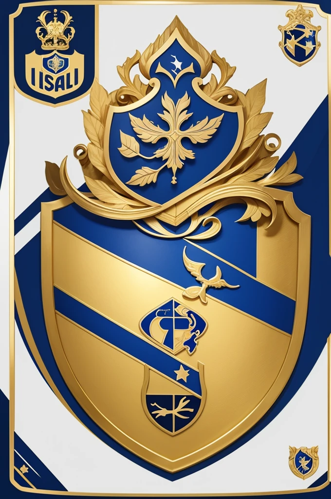 Piauí FC team shield with white and gold colors