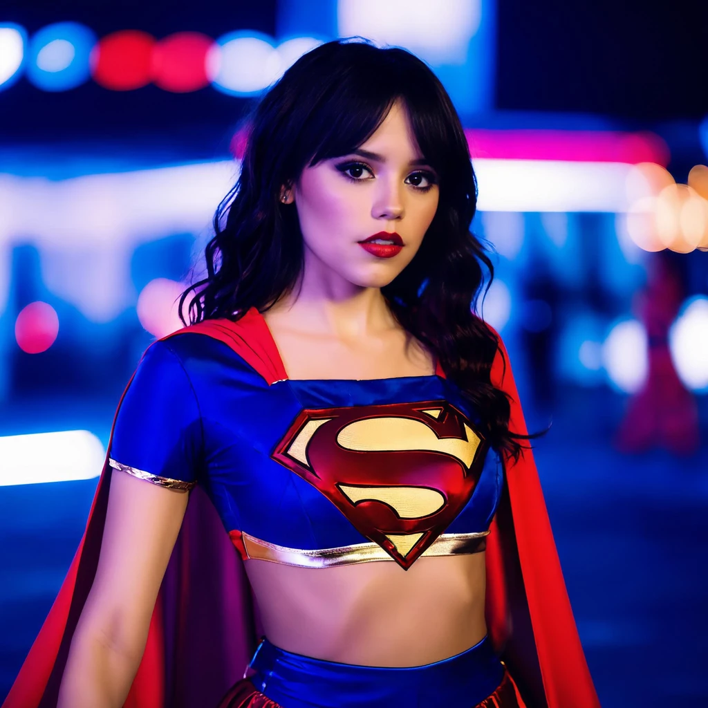 remake janna Ortega Supergirl blouse