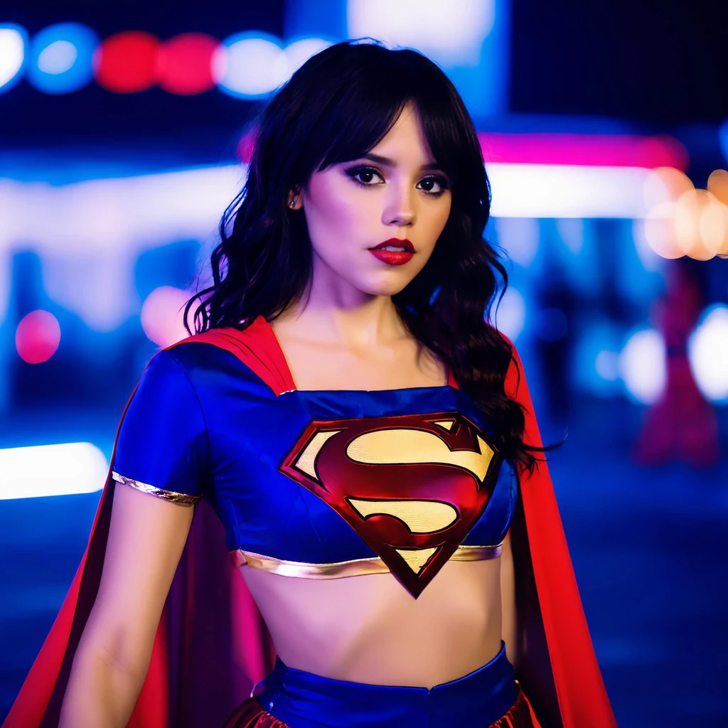 remake janna Ortega Supergirl blouse