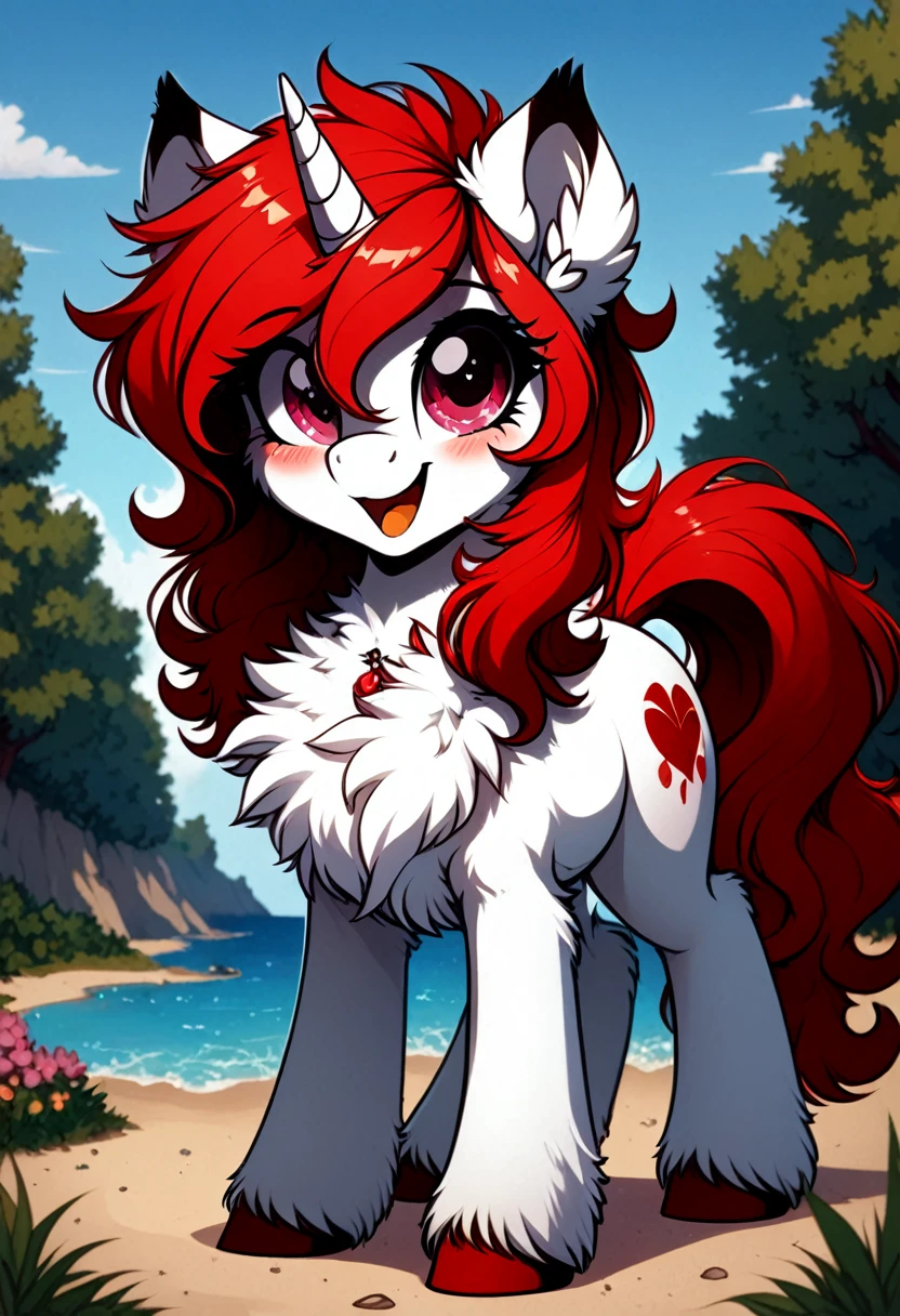 Mlp oc red and pink and  white