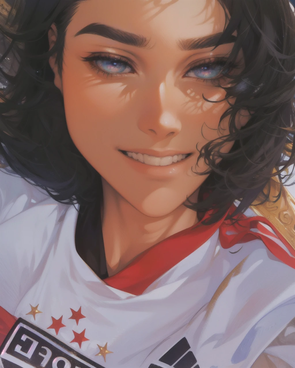 (absurdres, highres, ultra detailed), 1 male, adult, handsome, tall muscular guy, broad shoulders, finely detailed eyes, dark color hair, fantasy, complex pattern, detailed face, throne, magic effect, best ratio four finger and one thumb, ice, bitter cold, cold snap, smile, (dutch angle), closed mouth