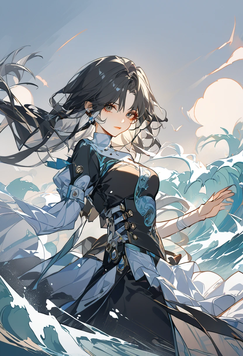 ((Ultra Quality)), ((Ultra Detailed)), 1girl, Solo, Jianxin, Wuthering waves, looking to viewer,