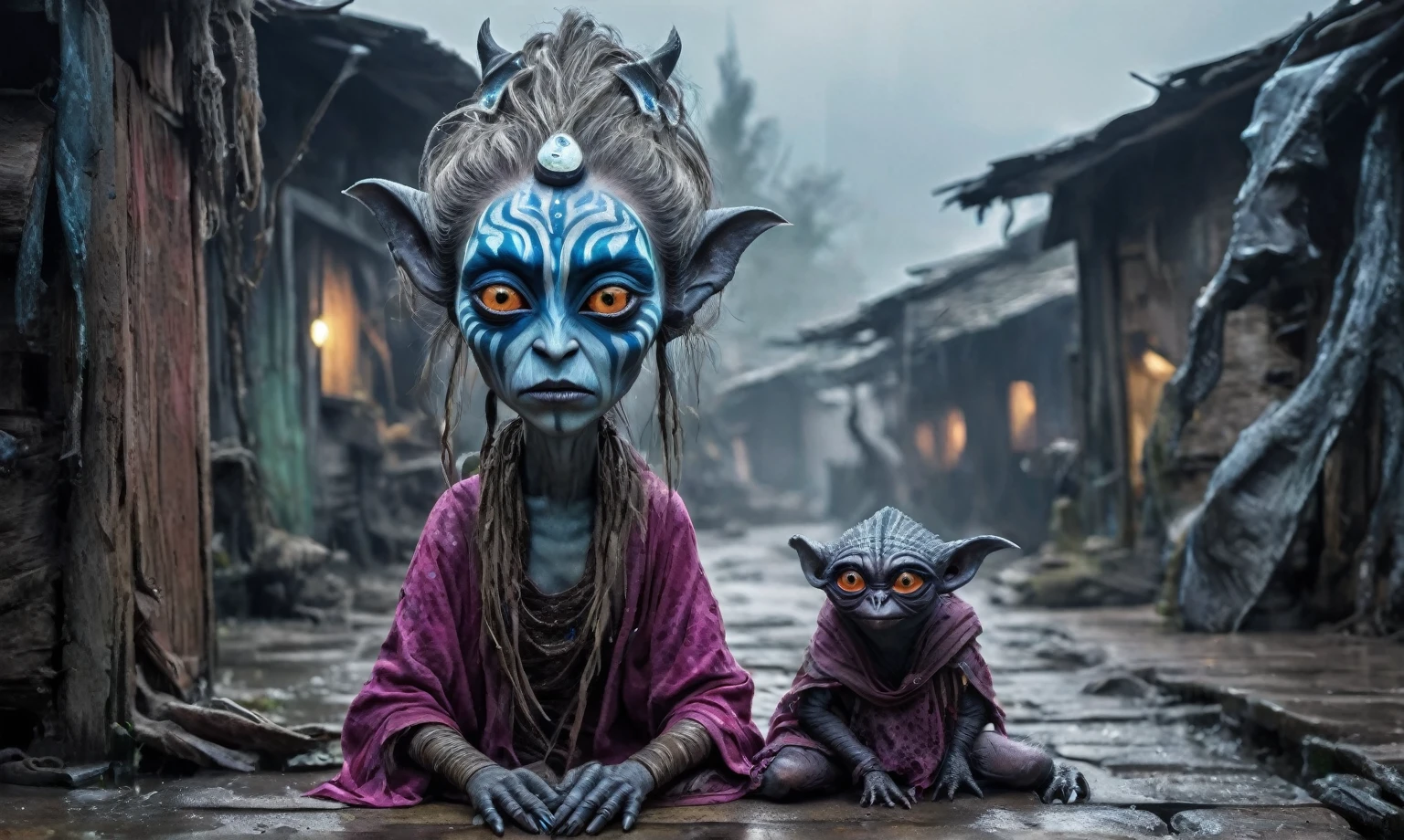 pretty face,eyebrow up,full body length shot,obsidian ahsoka tano,full body length shot,very beggar niobium Manganite The Alien Entity, babychild, wants eat,survival in criminal city of future,full body shot of full body shot of psychedelic style of A beautiful tander alien female creature with face fully covered lizard scale with fluffy eyes embedded into a canvas,The iris looks weird, attractive, The stars in space is reflected in the pupil, goose down eyelashes, long wavy luminescent hair, , she is dressed in baggy clothes, sitting on a bench outside the house of dwarves in the setting of the Lord of the Rings, . Whole outfit, clear, sharp, balanced
,Extremely detailed,High contrast,Masterpiece,Realism,Ultra Detailed, intricate details,realistic humid leather, cinematic style,irina yermolova,high contrast,hdr,extremely detailed, [deep night landscape],masterpiece,intricate details,faded,eyes extremely detailed,Silverclaw,view from height,full-body-shot,High contrast,Masterpiece,Realistic,Ultra Detailed,intricate details,realistic humid skin,extremly intricate,realism,photorealism, cinematic style,irina yermolova,HDR,((Wangechi Quality)),extremely detailed, [night landscape],masterpiece,intricate details,faded,eyes extremely detailed, high detailed eyes,16k resolution,RAW, Nikon Z9,chinese orc's village of fishers on seaside,authentic,full body length,Labradorite babygirl,native italian troll ,pretty face,eyebrow up,full body shot,ominous landscape,glate gray atmosphere,by art Simon Stalenhag,Nicola Samori,(((Wangechi Mutu))),prime colors,urban,extremely detailed,masterpiece,intricate details,faded,eyes extremely detailed, high detailed eyes,4k resolution,RAW, Nikon Z9,scary town,stalker,goblin,Dubai of United Arab Emirates,Mestichino,Light particles,marble leather ,ink photography ,Silver-gold long hair with bangs、Aquamarine Eyes,Fuchsia sequined dress,Mestichino,Light particles,chaos