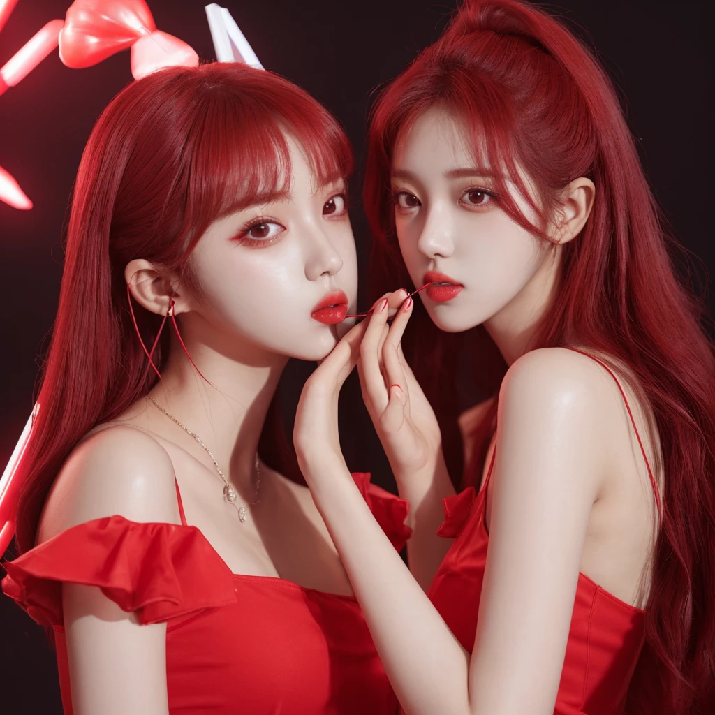 Lighstick kpop red cherry