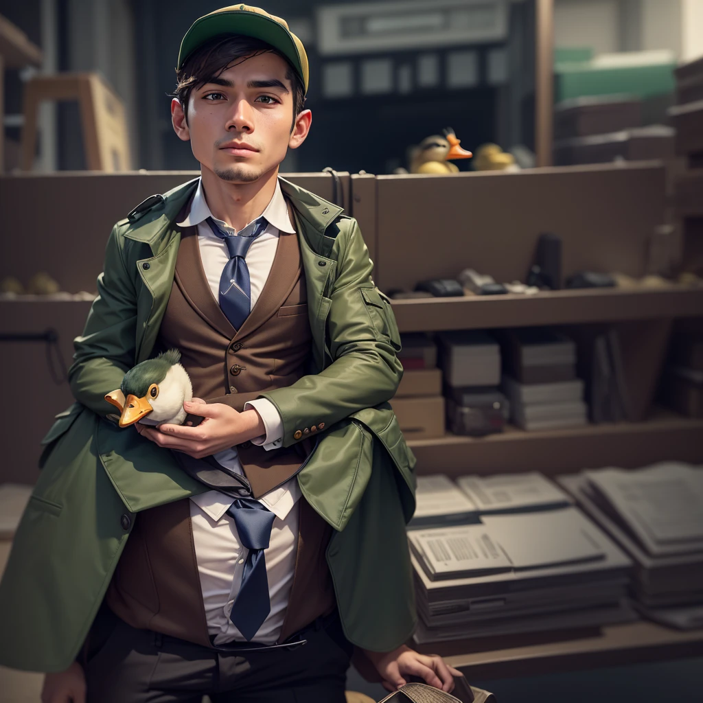 duck in a jacket and tie duck with a tie duck in a shirt business duck