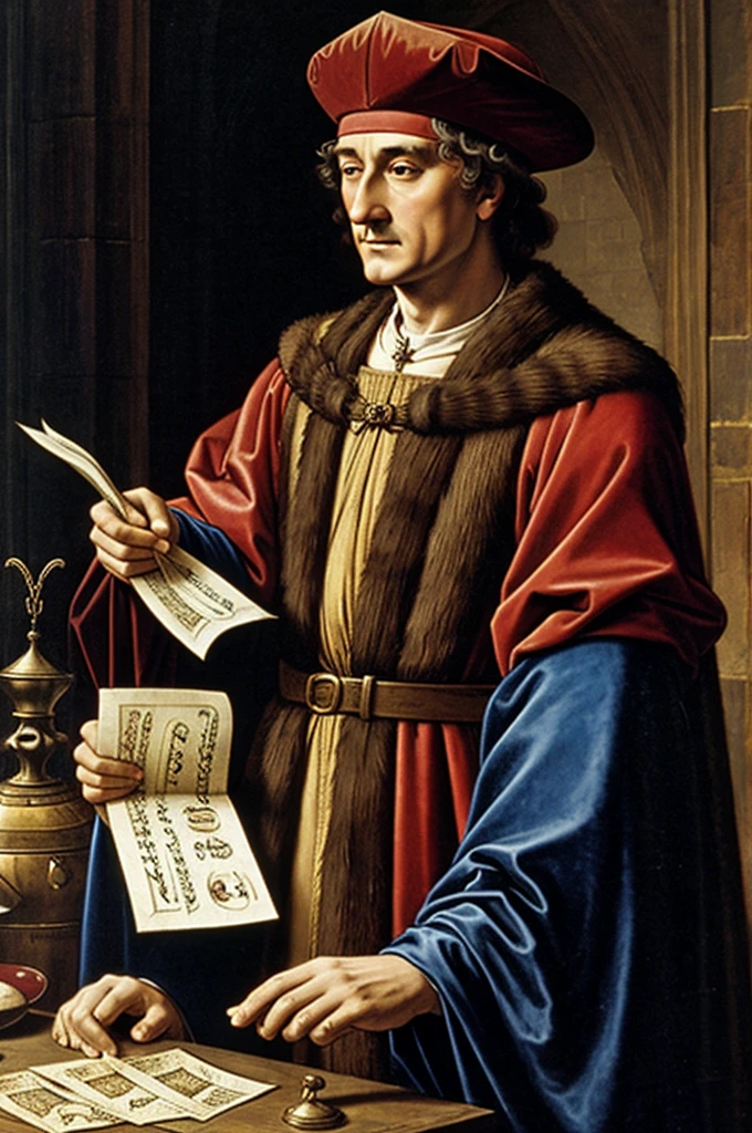 Henry VII collecting taxes 