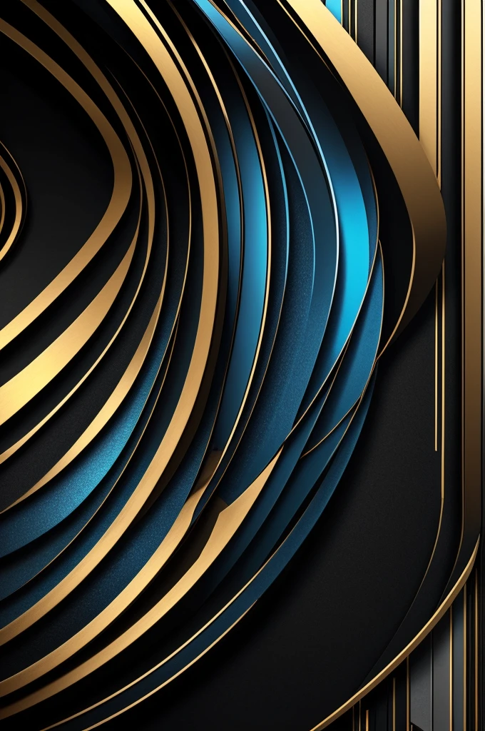 Create a futuristic background with black, silver, metallic blue, red and gold