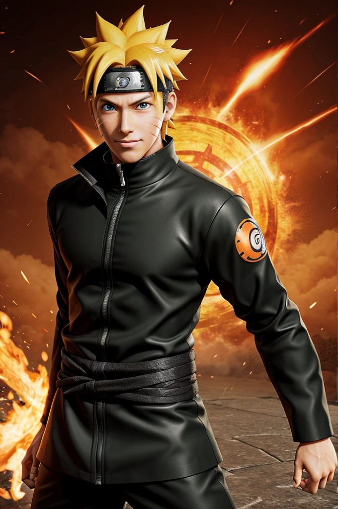 Generate Naruto uzumaki wallpaper for android 3d realistic