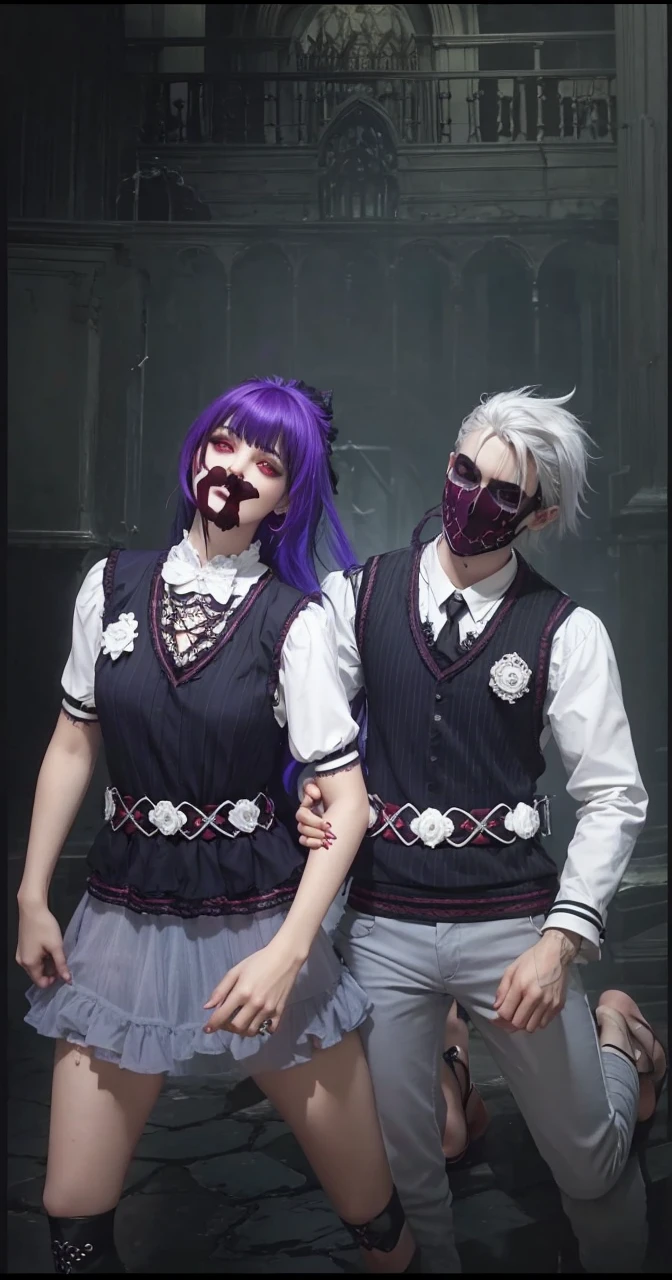 there are two people that are in a dark room, imvu, gothic romance, gothic harts, kissing together cutely, inspired by Bálint Kiss, secondlife, dark roma nce, gothic horror vibes, gothic!!, darkwave goth aest hetic, dark and gothic, second life avatar, kiss, dar k!!!, creepy pose, & a dark, tumblr
