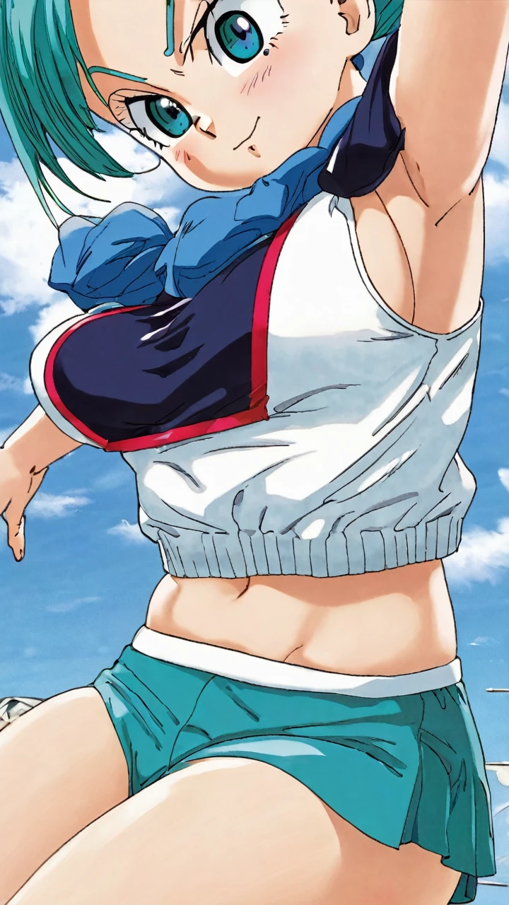 Up skirt panties of bulma
