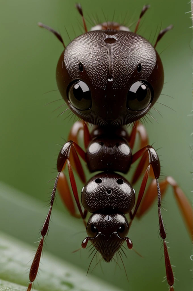 Ant with cute anime eyes