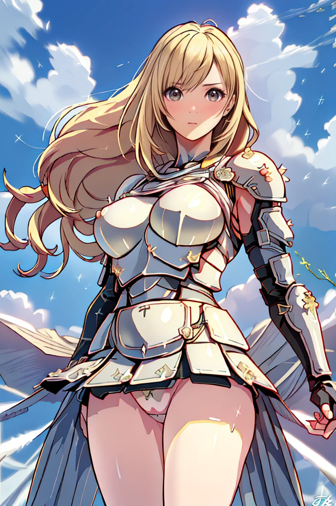 {{{nsfw:1.5}}},{{{breast grab:1.5}}},{{{breast milk:1.5}}}, Very beautiful woman、Slender women、(Detailed face)、Realistic Skin、((Holy Knight)), ((Armor made of gold))、((((Extremely detailed and intricately decorated armour:1.1))))、((Delicate photo)),(Girl Astepeace RAW Photo Details:1.25), (Highest quality:1.6), (Ultra-high resolution:1.5), (Realistic:1.75), 8K resolution, Canon EOS R5, 50mm, Absurd, Super detailed,Cinema Lighting,((Fightfield))、((Fight))、(((White embellished micro skirt)))、Lace patterned high leg panties:1.2,Thigh-high socks、Shingard、((blonde))、((Curly Hair))、((Drill Hair))、((Wavy long hair,))、Cape、Beautiful Armor、(((Has a huge weapon)))、(In combat)、The wind is blowing、((Symmetrical armor))、((((Blizzard))))、(((Lead a large group of knights:1.2)))、banner、(((Battle Scenes)))、((Browsing Caution:1.2))、(((I can see her panties:1.4)))、、((Skirt lift in the wind:1.4))