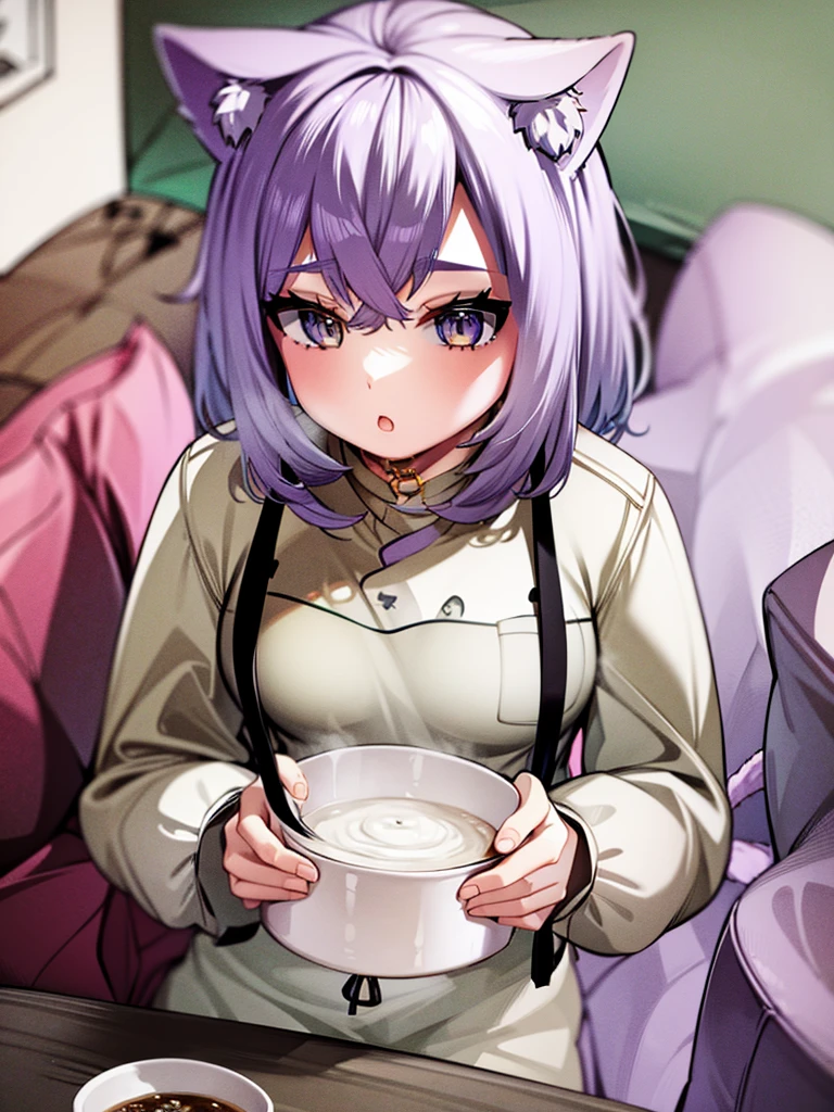 Cat and small porridge