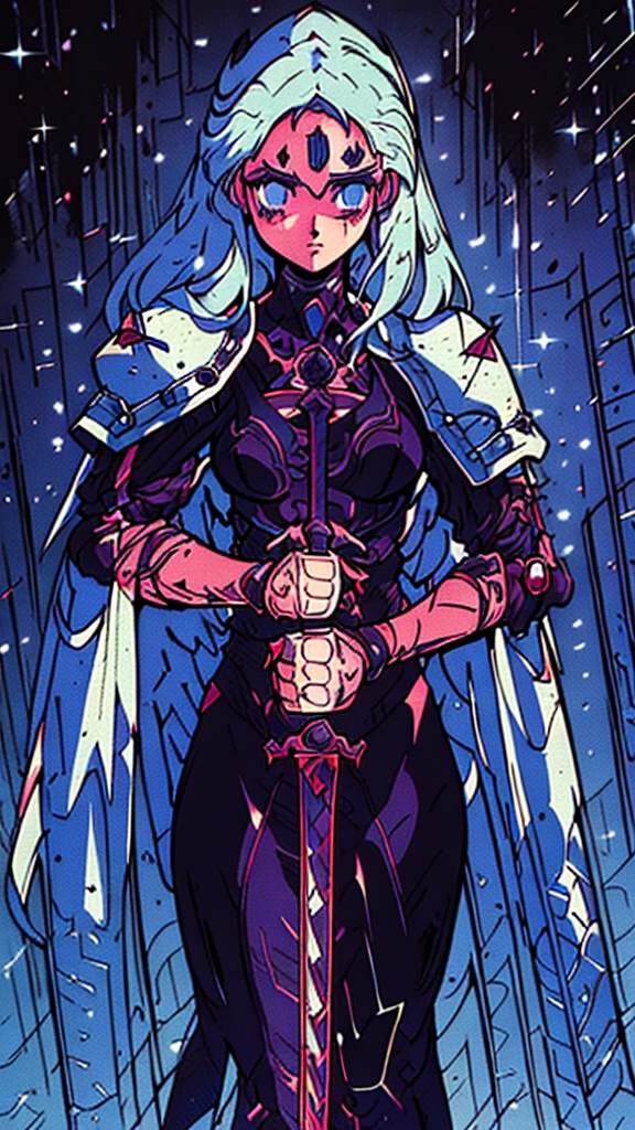 a woman with long hair and a sword, detailed anime art, Detailed art from the main anime, intricate manga drawing, the Queen of Blades, hyper detailed manga drawing, high detailed official artwork, stunning manga art style, trends on artstation pixiv, detailed anime artwork, Queen of Blades, clean detailed anime art, black and white manga style
