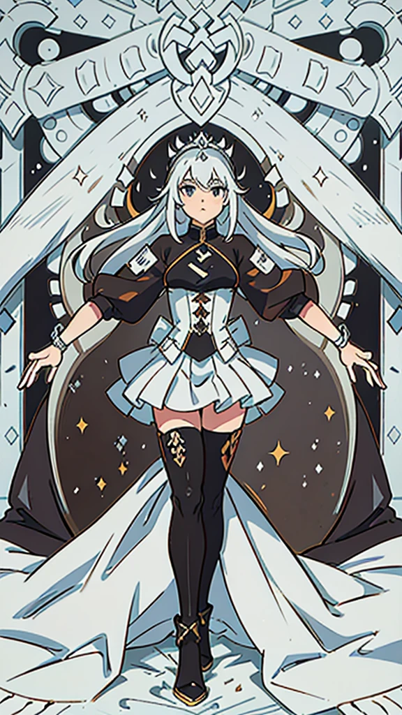 a woman with long hair and a sword, detailed anime art, Detailed art from the main anime, intricate manga drawing, the Queen of Blades, hyper detailed manga drawing, high detailed official artwork, stunning manga art style, trends on artstation pixiv, detailed anime artwork, Queen of Blades, clean detailed anime art, black and white manga style