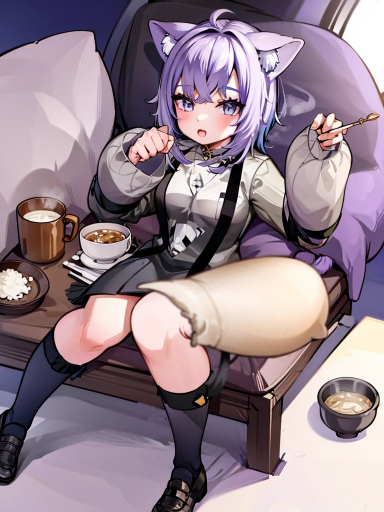 Cat and small porridge