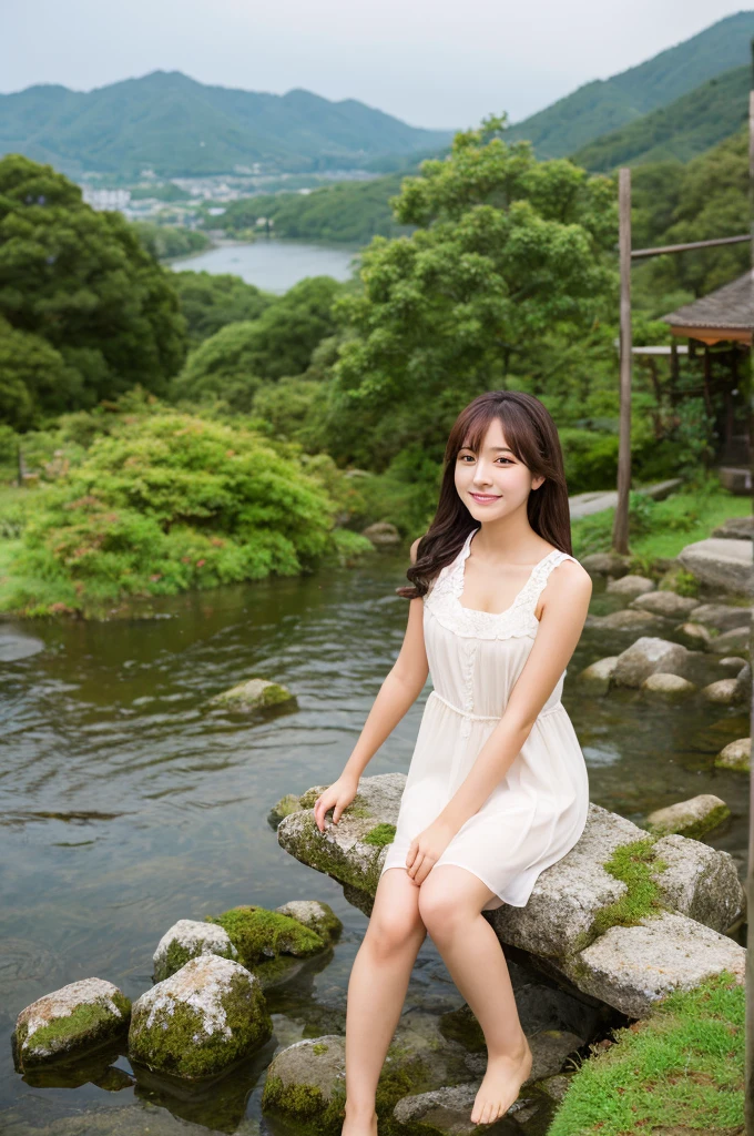 ((Highest quality)), ((masterpiece)), (detailed),Perfect Face,Japanese,landscape,Beauty,cute,Upper Body