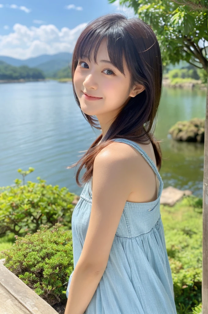 ((Highest quality)), ((masterpiece)), (detailed),Perfect Face,Japanese,landscape,Beauty,cute,Upper Body