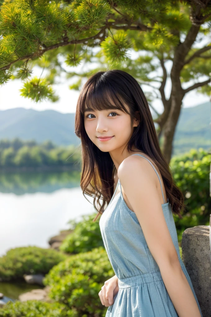 ((Highest quality)), ((masterpiece)), (detailed),Perfect Face,Japanese,landscape,Beauty,cute,Upper Body