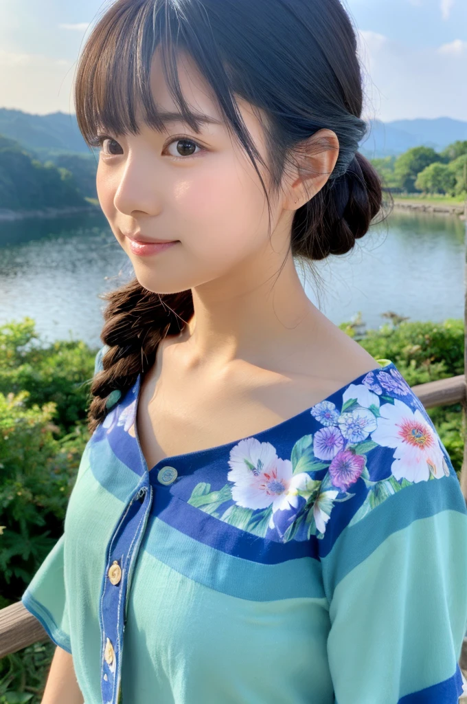 ((Highest quality)), ((masterpiece)), (detailed),Perfect Face,Japanese,landscape,Beauty,cute,Upper Body