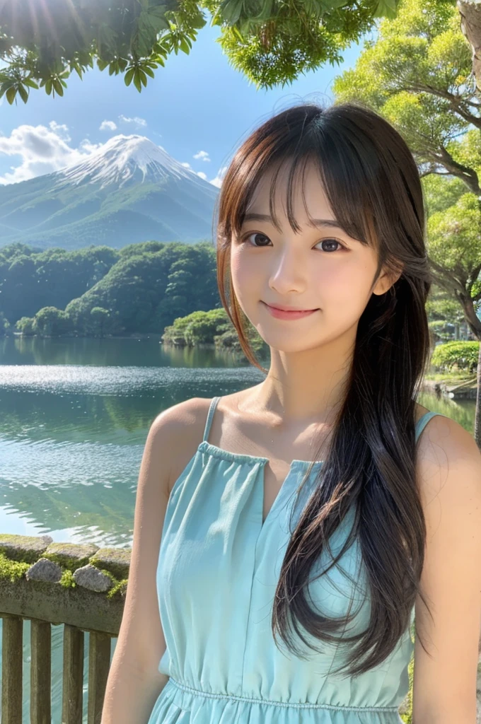 ((Highest quality)), ((masterpiece)), (detailed),Perfect Face,Japanese,landscape,Beauty,cute,Upper Body