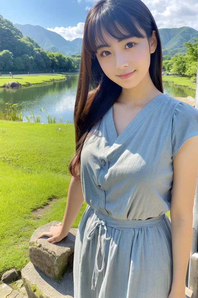 ((Highest quality)), ((masterpiece)), (detailed),Perfect Face,Japanese,landscape,Beauty,cute,Upper Body