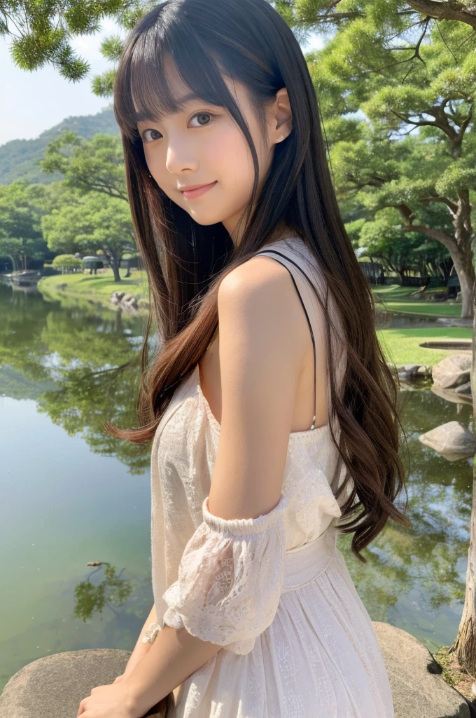 ((Highest quality)), ((masterpiece)), (detailed),Perfect Face,Japanese,landscape,Beauty,cute,Upper Body