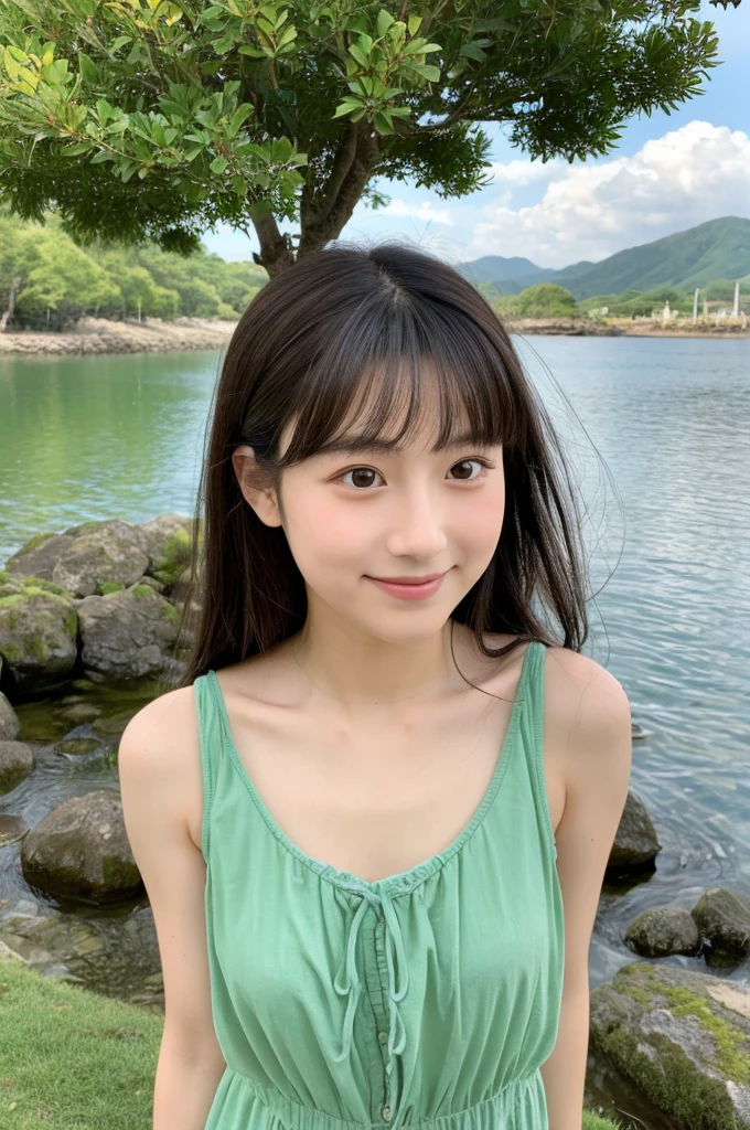 ((Highest quality)), ((masterpiece)), (detailed),Perfect Face,Japanese,landscape,Beauty,cute,Upper Body