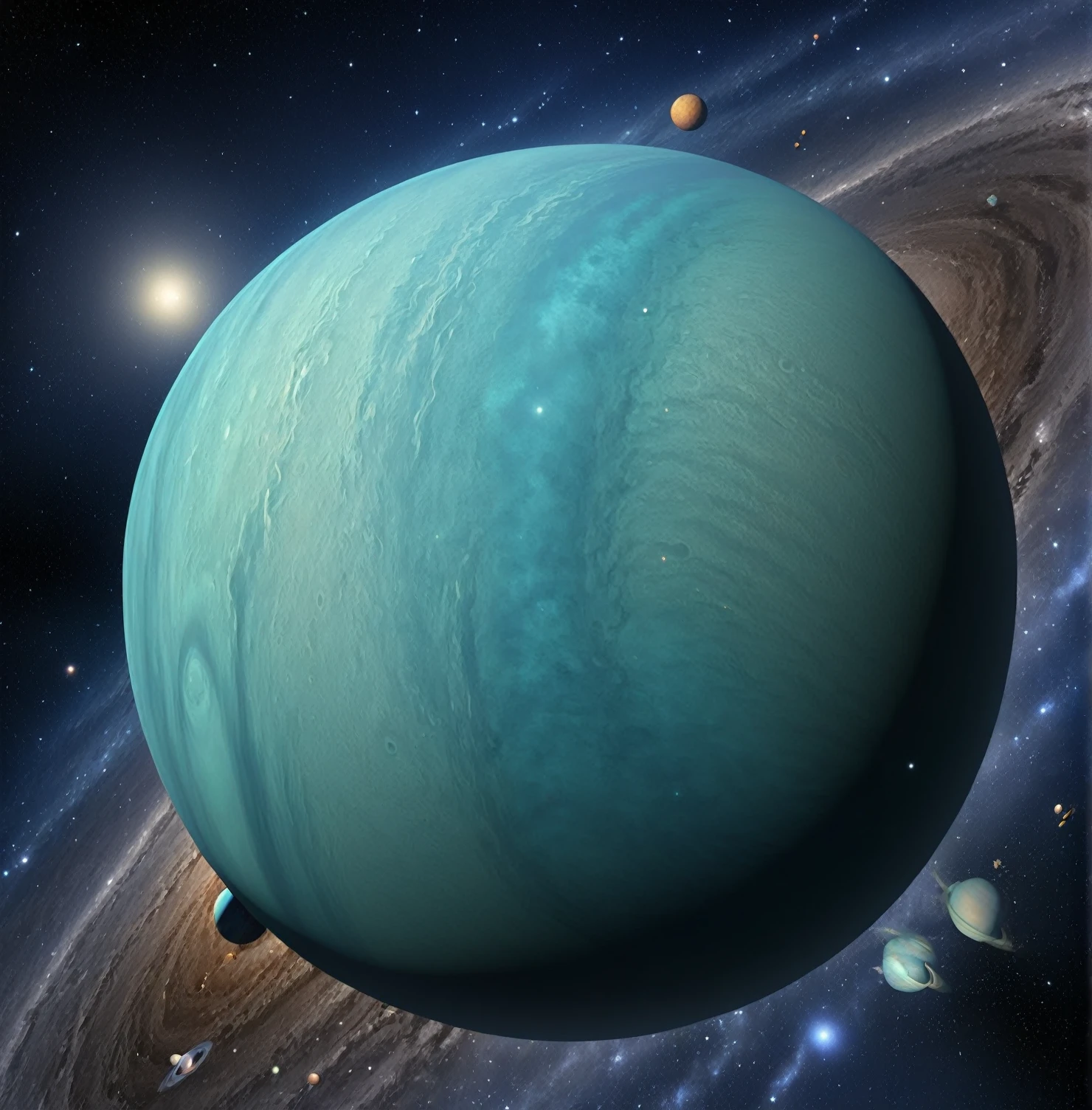 Solar system planet uranus and neptune 