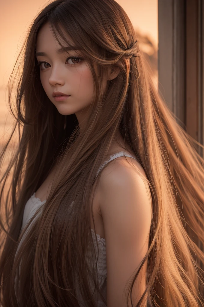 A spirit with long hair