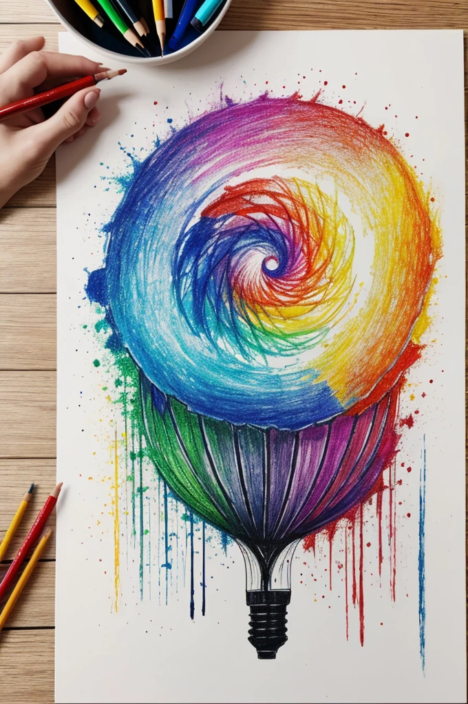 Make a drawing in full color