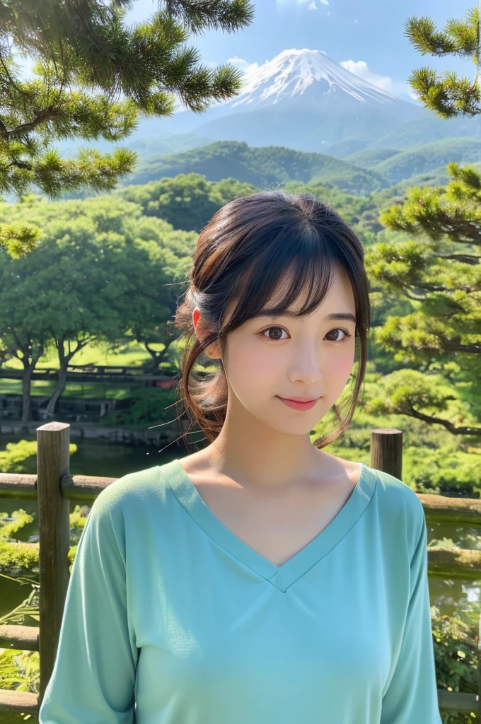 ((Highest quality)), ((masterpiece)), (detailed),Perfect Face,Japanese,landscape,Beauty,cute,Upper Body