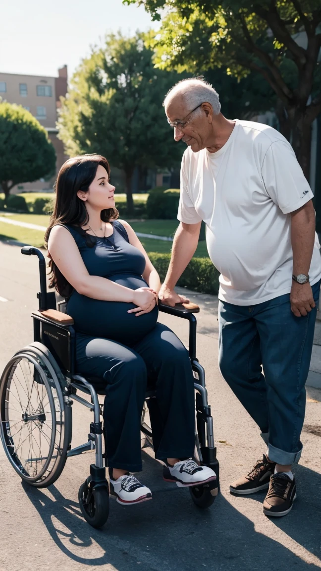 a beautiful pregnant 25 year old woman who just spent the day helping push a 60 year old man in a wheelchair. Write a journal reflecting on how the experience impacted you, what you learned about empathy and resilience, and how it changed your perspective on life and human connections."