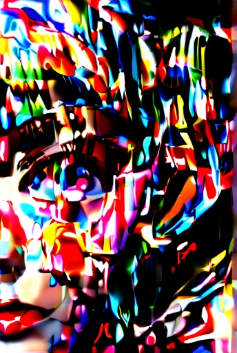 profile photo of , dark blonde short hair, round glasses, eyes browns, paint stains on cheeks, textura de pele realista, detailled image, close-up, HD32k