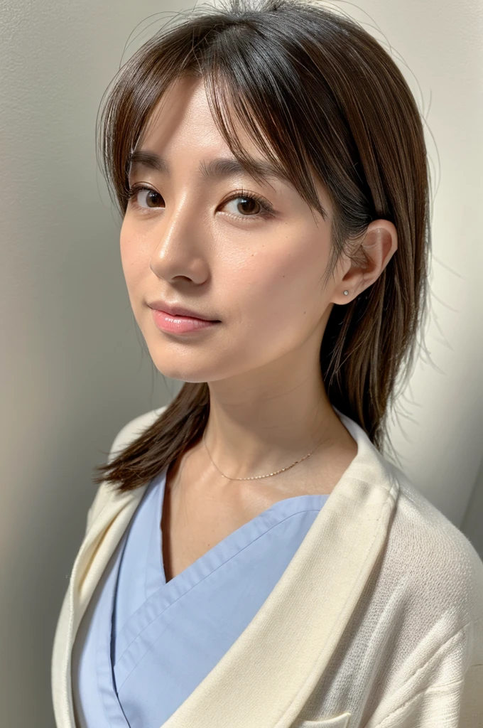 ((Highest quality)), ((masterpiece)), (detailed),Perfect Face,Japanese,Female doctor,White