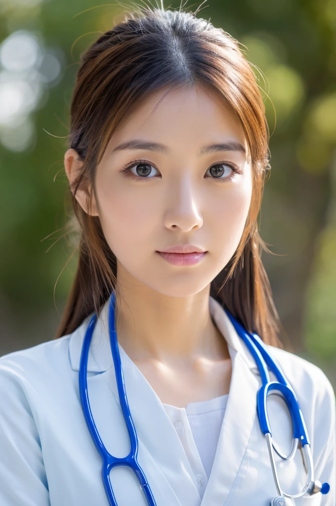 ((Highest quality)), ((masterpiece)), (detailed),Perfect Face,Japanese,Female doctor,White