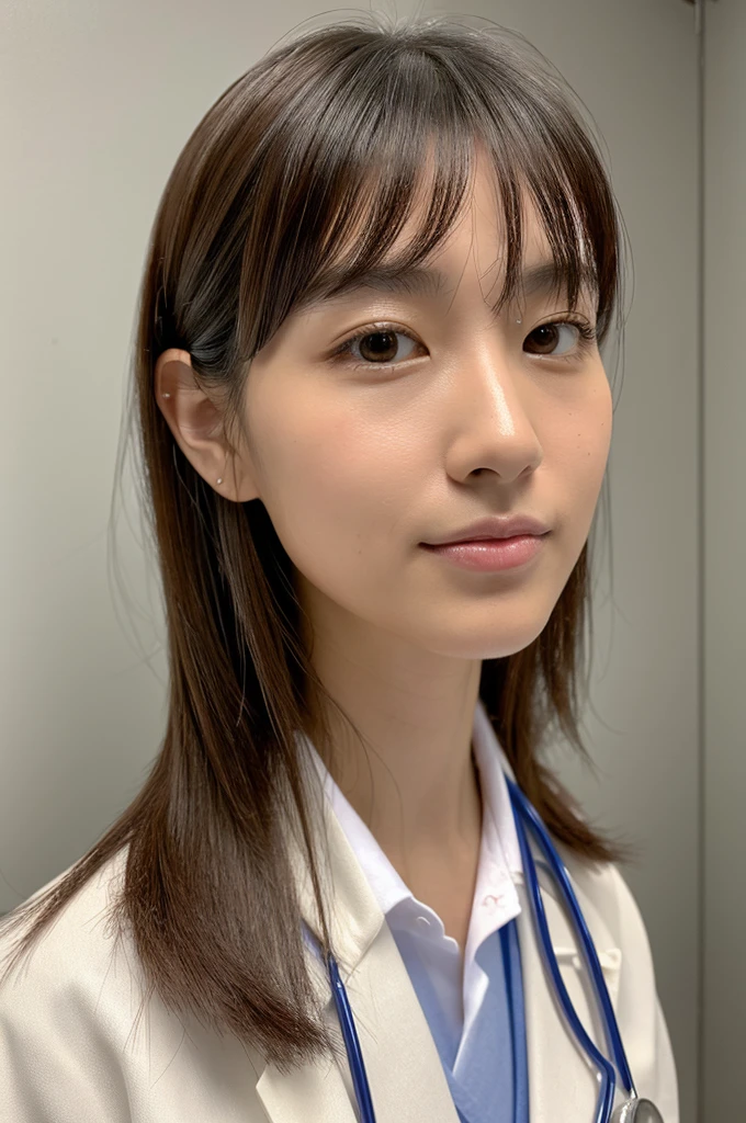 ((Highest quality)), ((masterpiece)), (detailed),Perfect Face,Japanese,Female doctor,White