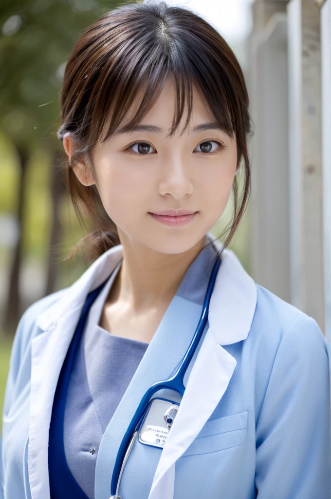 ((Highest quality)), ((masterpiece)), (detailed),Perfect Face,Japanese,Female doctor,White