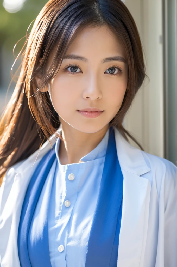 ((Highest quality)), ((masterpiece)), (detailed),Perfect Face,Japanese,Female doctor,White